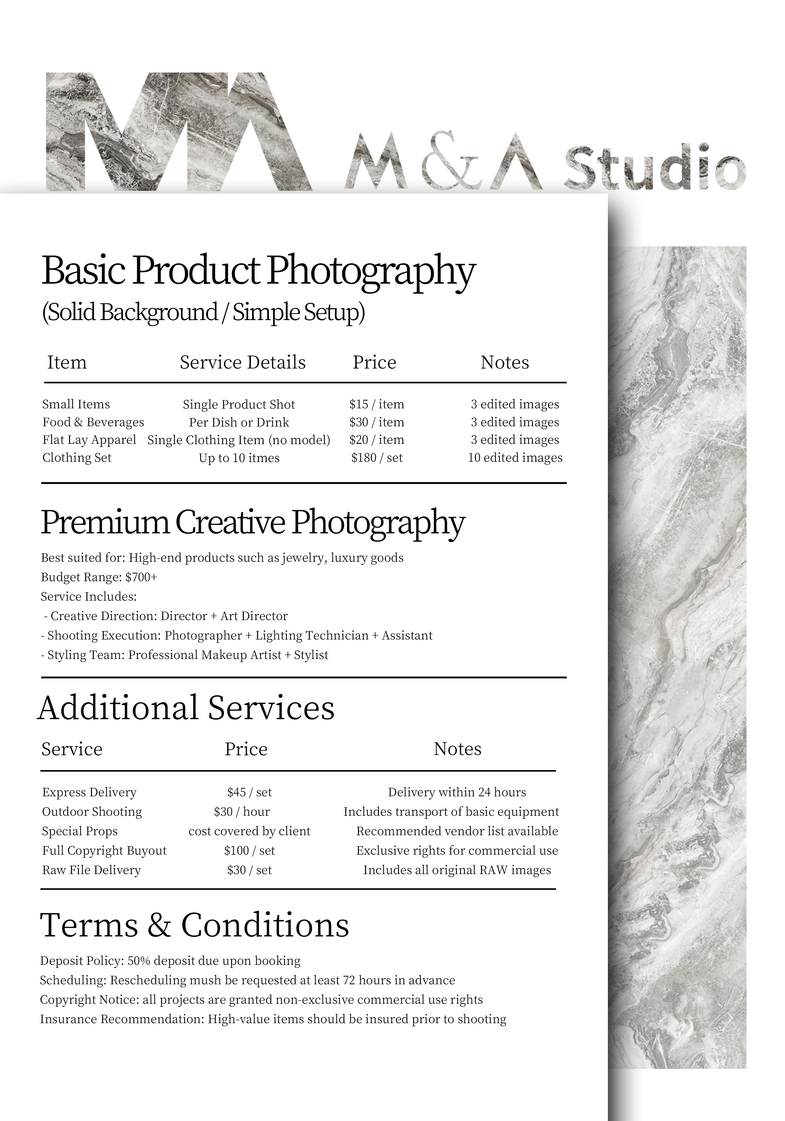 pricing for products